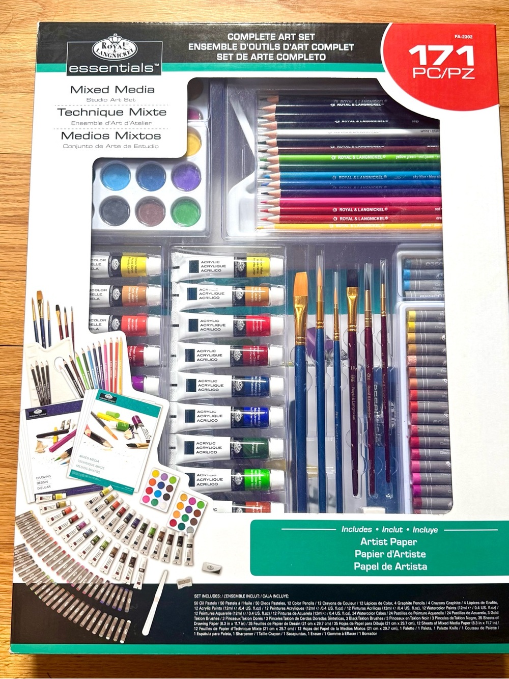 New Royal & Langnickel Essentials 171pc Mixed Media Art Set